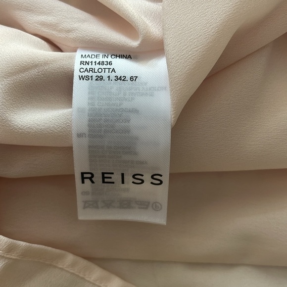 Reiss Carlotta Tie Waist Flippy Mini Dress Size 14 - Picture 9 of 11